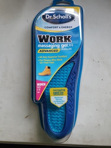 Dr. Scholl's COMFORT & ENERGY WORK Massage Gel Insoles, WOMEN Sizes 6-10,