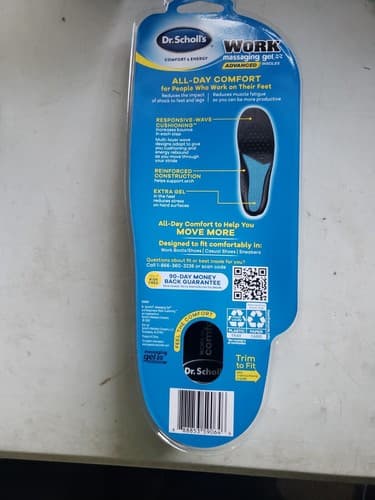 Dr. Scholl's COMFORT & ENERGY WORK Massage Gel Insoles, WOMEN Sizes 6-10, - Thumbnail 2