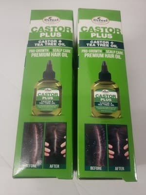2-Difeel Premium Castor + Tea Tree Pro-Growth Hair Oil (2.5 oz) - Thumbnail 2