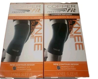 2XCopper Fit The Original Compression Sleeves 1 Knee Sleeve (M 13" - 14") UNISEX