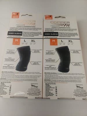 2XCopper Fit The Original Compression Sleeves 1 Knee Sleeve (M 13" - 14") UNISEX - Thumbnail 2