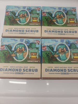 Limited Men's Natural Soap Edition Diamond Scrub Heavy Grit Minecraft