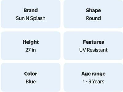 NEW Sun N Splash Baby Pool Tent Crab Red and Blue. - Thumbnail 4
