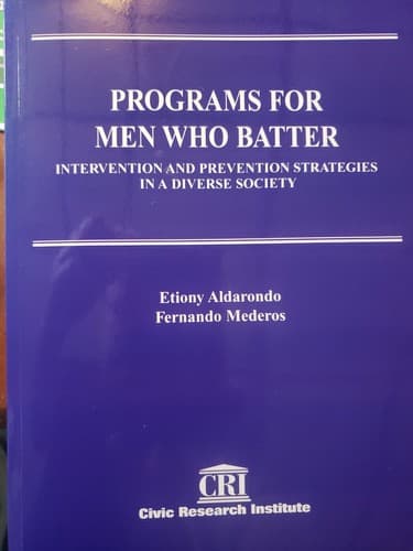 Programs For Men Who Batter Civic Research Institute