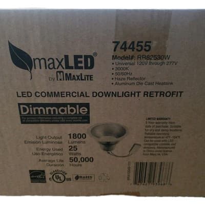 Max Light Max LED Model Rr82530w Aluminum Diecast