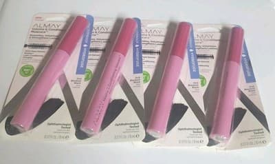 Lot of 4 New Almay Volume & Conditioning Mascara #040 Blackest Black Waterproof