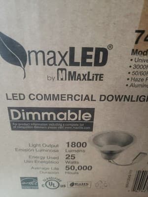 Max Light Max LED Model Rr82530w Aluminum Diecast - Thumbnail 8