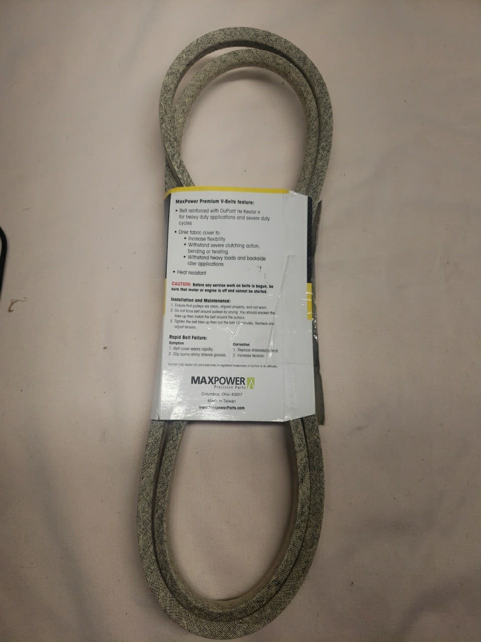 Maxpower 347514 Premium Belt Reinforced with Kevlar Fiber Cords, 1/2" x 71" - Thumbnail 2