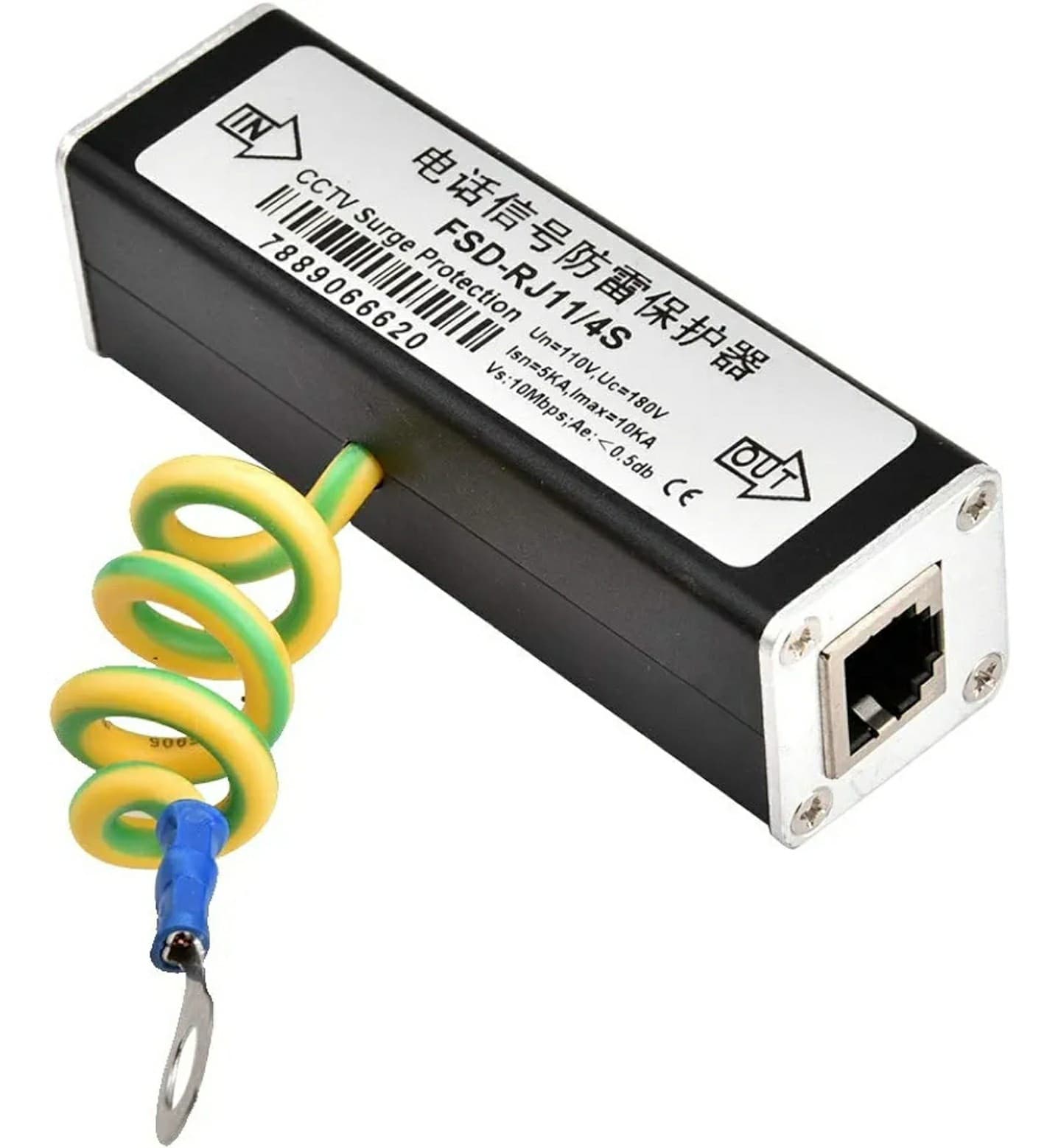 RJ11 Telephone Fax Protector, Thunder Lighting Arrester Device, Audio Telephone - Thumbnail 2