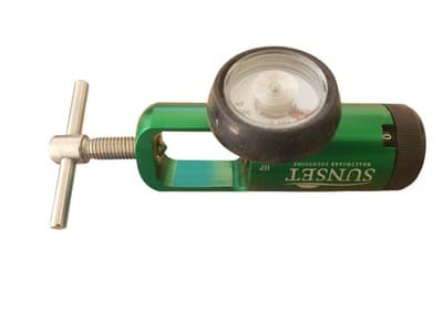 Sunset Healthcare Model RESO43 Brass Integral 50 PSI 0-15 L/min O2 Regulator - Thumbnail 2