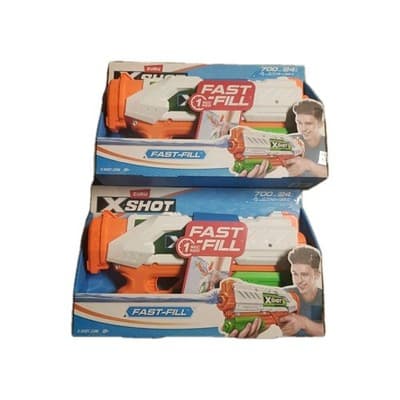 ZURU X-SHOT Water Gun x2 Fast-Fill Shoots Up To 24 Feet Outdoor Activity Beach - Thumbnail 2
