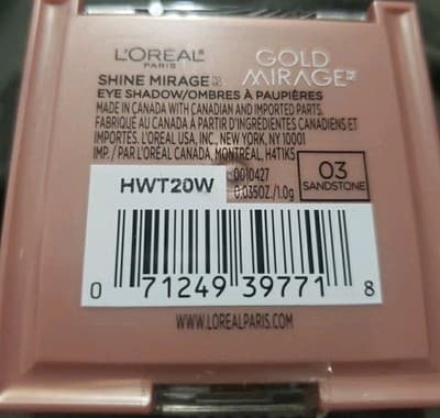 L'Oreal Gold Mirage Eyeshadow 03 - Thumbnail 2