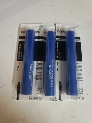 3 Pack - CoverGirl Professional Washable Mascara 0.3 fl oz - 210 Black Brown