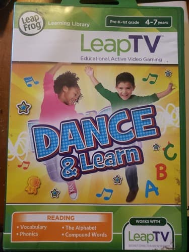 Leap Frog Leap TV Dance & Learn Reading 4-7 Years Educational Active Video Game
