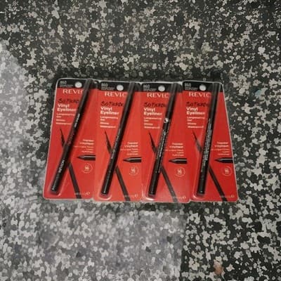 (4) Revlon So Fierce Vinyl Eyeliner Sealed 0.042 oz Each 860 - Midnight Mystery
