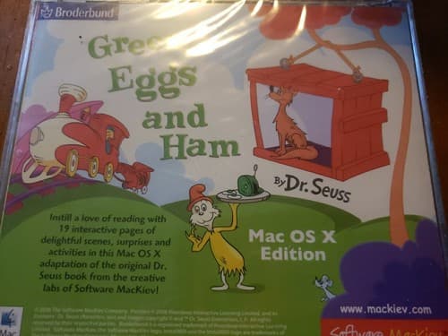 Dr. Seuss' Green Eggs And Ham Mac OS X Edition CD animated story game! Ages 3-8 - Thumbnail 2