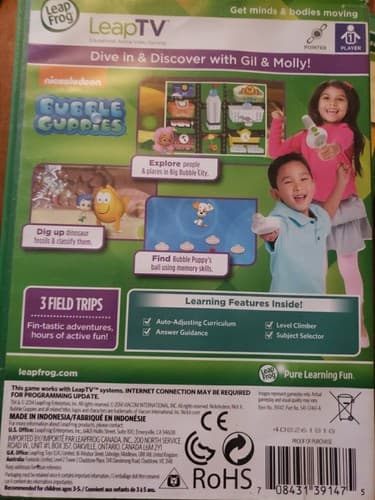 LeapFrog Nickelodeon Bubble Guppies Active Video Game (LeapTV, 2014) - Thumbnail 2