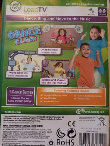 Leap Frog Leap TV Dance & Learn Reading 4-7 Years Educational Active Video Game - Thumbnail 2