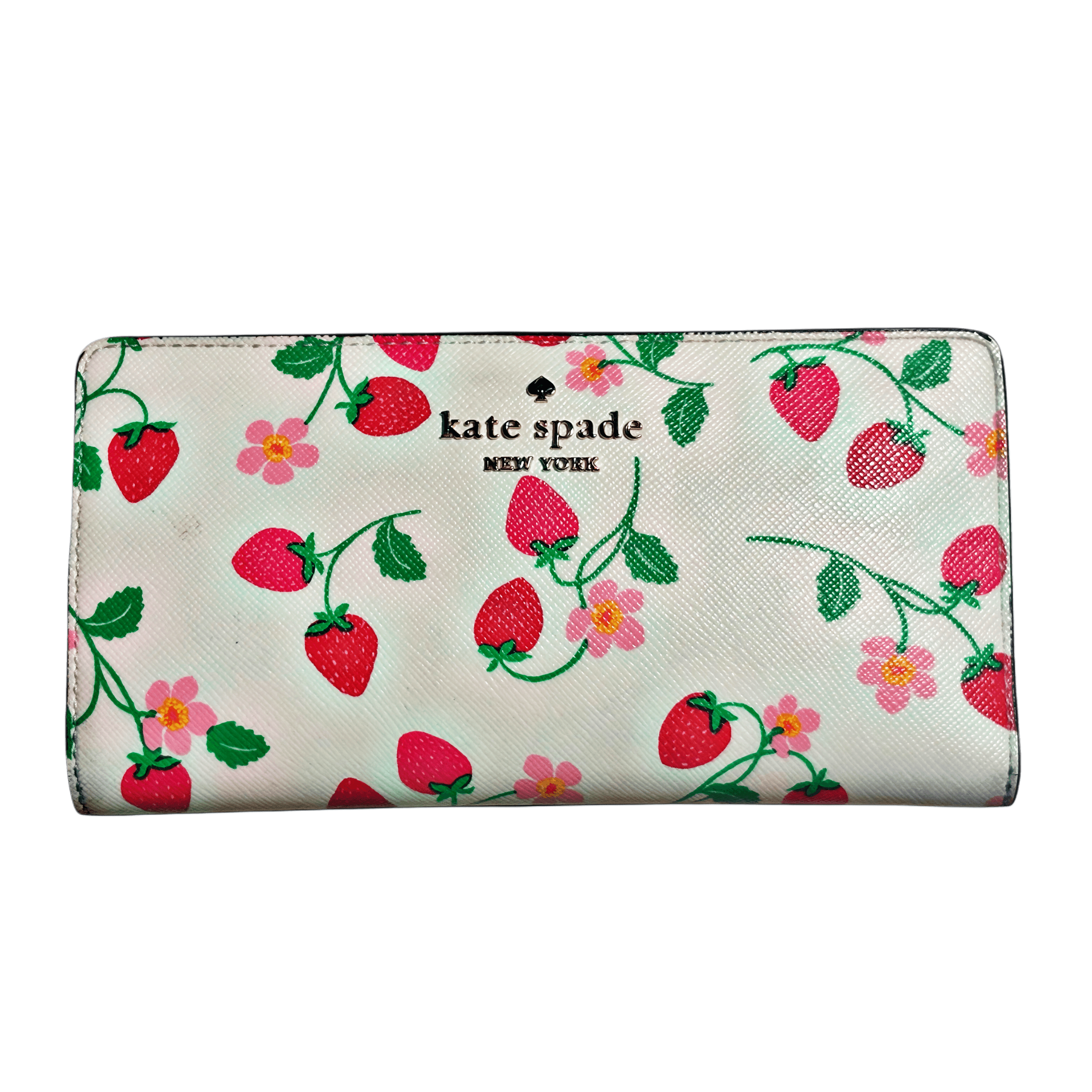 Kate Spade New York Strawberry Print Snap Wallett - Regular