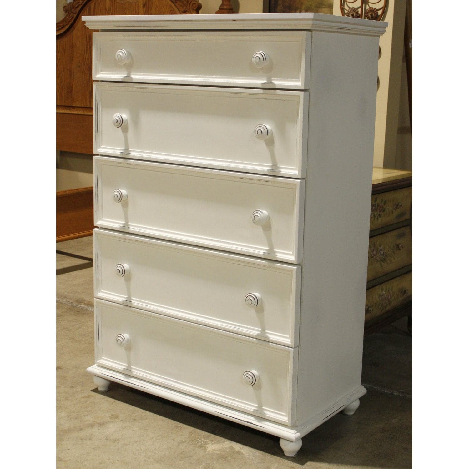 America the Beautiful Dreamer White 5 Drawer Chest of Drawers - White - Thumbnail 3