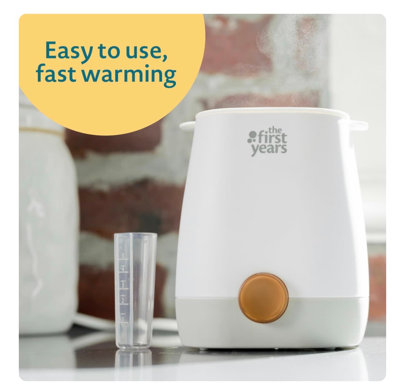 The First Years Baby Bottle Warmer and Sterilizer - Pacifier and Bottle Nipple Sanitizer - Feeding Baby Essentials for Formula or Breast Milk - Holds Multiple Sizes - Thumbnail 3