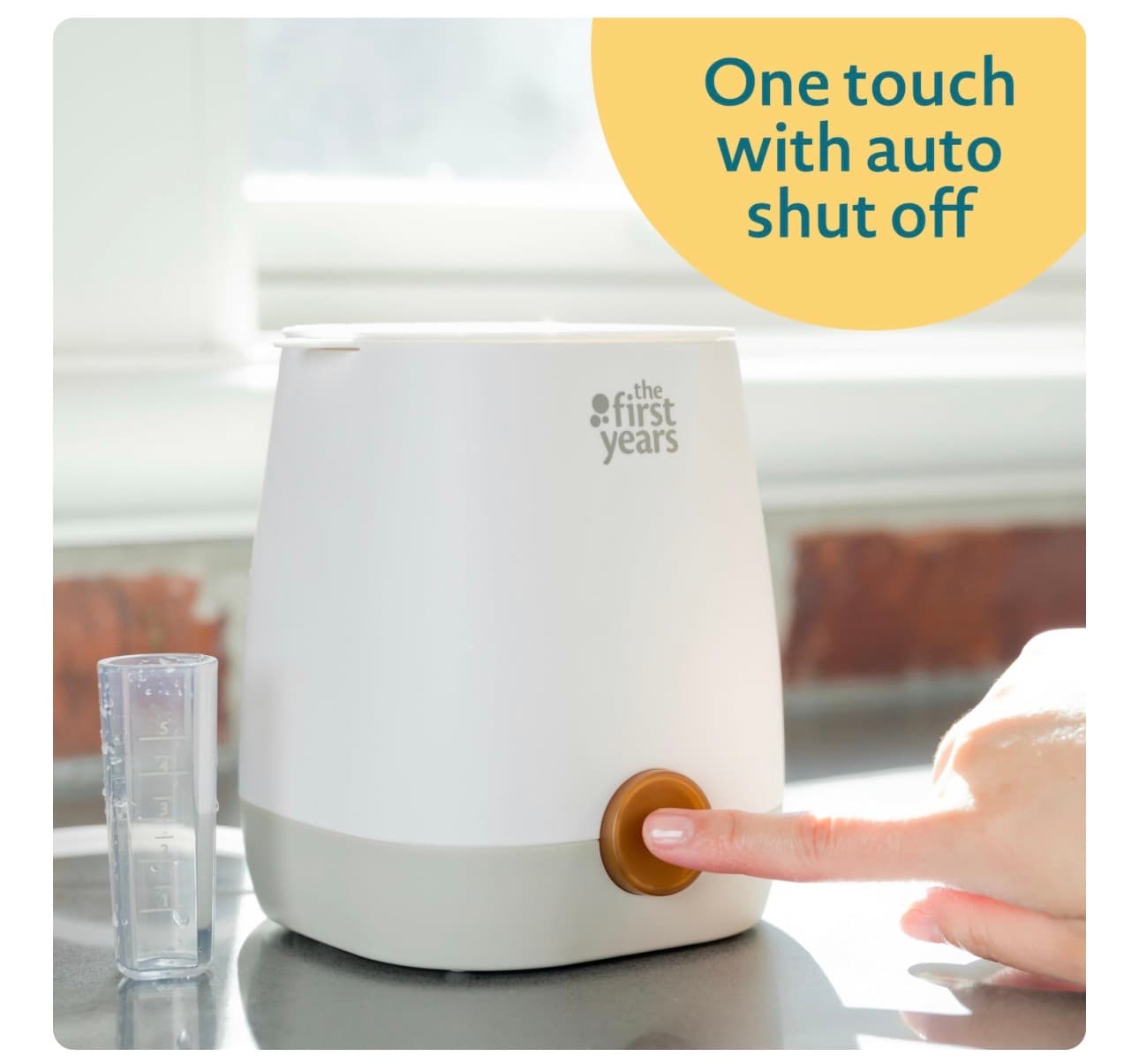 The First Years Baby Bottle Warmer and Sterilizer - Pacifier and Bottle Nipple Sanitizer - Feeding Baby Essentials for Formula or Breast Milk - Holds Multiple Sizes - Thumbnail 4