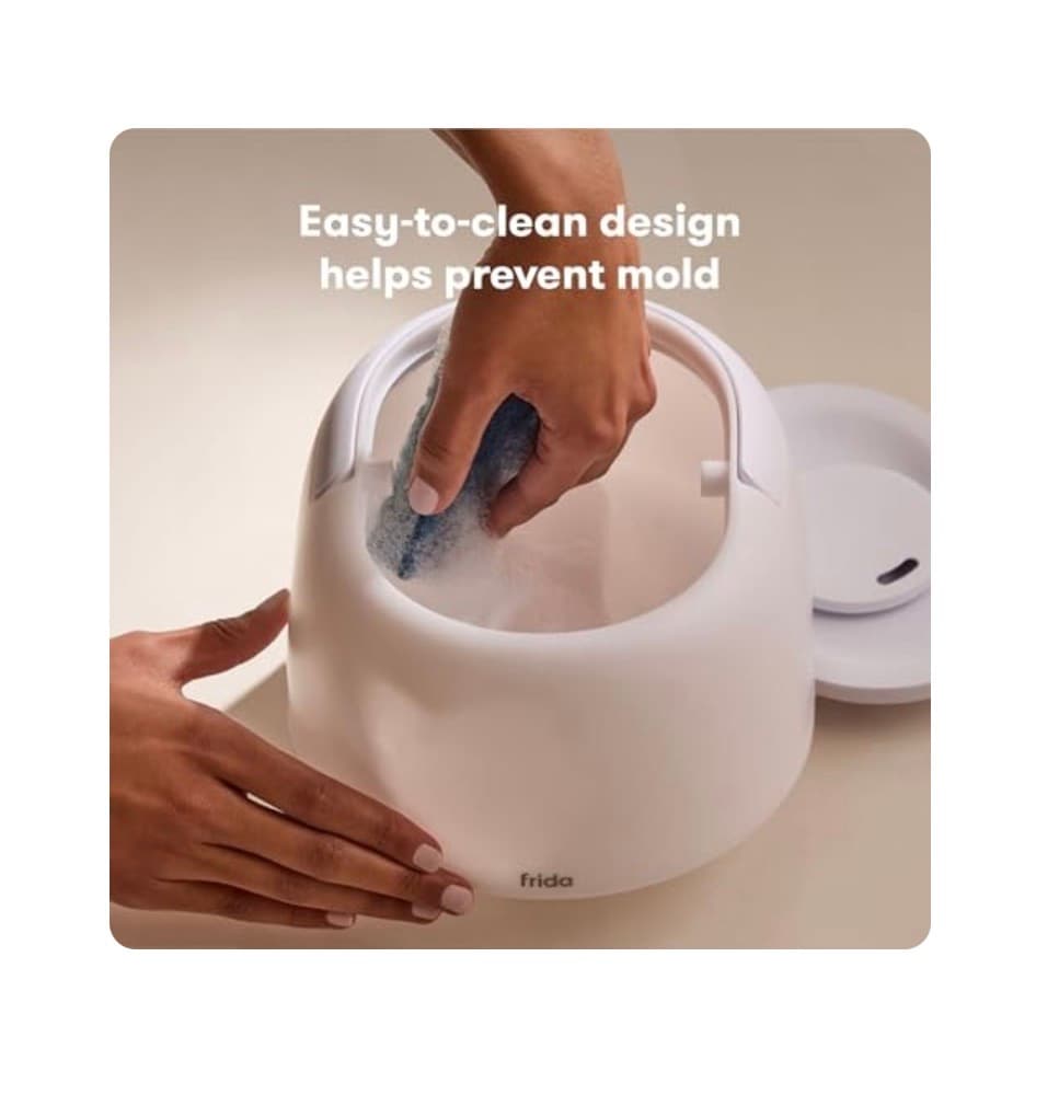 Frida Baby 3-in-1 Cool Mist Humidifier for Large Rooms, Top Fill Humidifier for Bedroom, Allergy Relief, 60 Hour Runtime + Nightlight, Auto Shut-Off, - Thumbnail 5