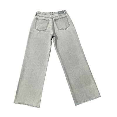 Abercrombie Fitch The Loose High Rise Raw Hem Womens 28/6s Blue Relaxed Casual - Thumbnail 2