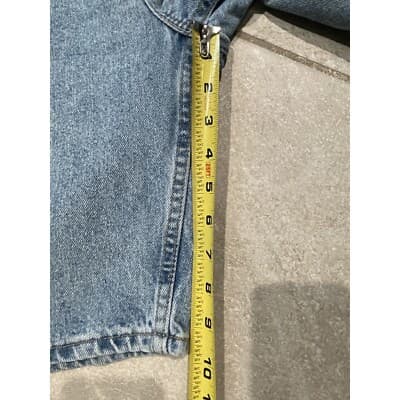 VTG Mens Levis 505 Blue Jean Shorts Tag 38 Fits 36 Red Tab Med Shorts Y2K 90s - Thumbnail 5