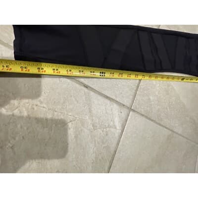 Lululemon Leggings Black Wunder Under Mesh Bandage Sz 6 High Rise - Thumbnail 4
