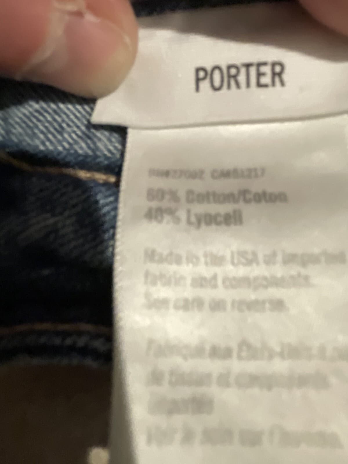 PAIGE PORTER MIDRISE RELAXED STRAIGHT JEANS BETHANY PATCH Sz 26 Fits 29.5x28 - Thumbnail 5