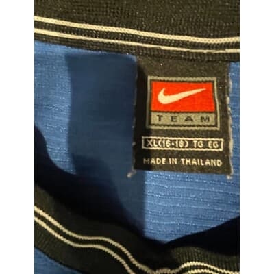 Vtg 90s Nike Short Sleeve Shirt Team Sports XL Blue V Neck Y2K - Thumbnail 4