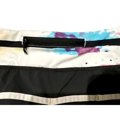 Lululemon Speed Shorts Black Graffiti Paint Splatter Print Wet Dry Warm 8 - Thumbnail 4