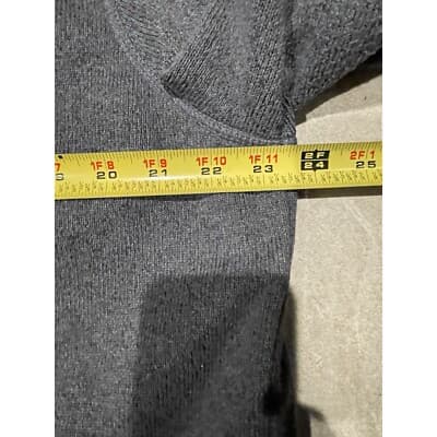 LL Bean Mens Fleece Sweater Zip Jacket Sz L Tall Gray 293888 - Thumbnail 3