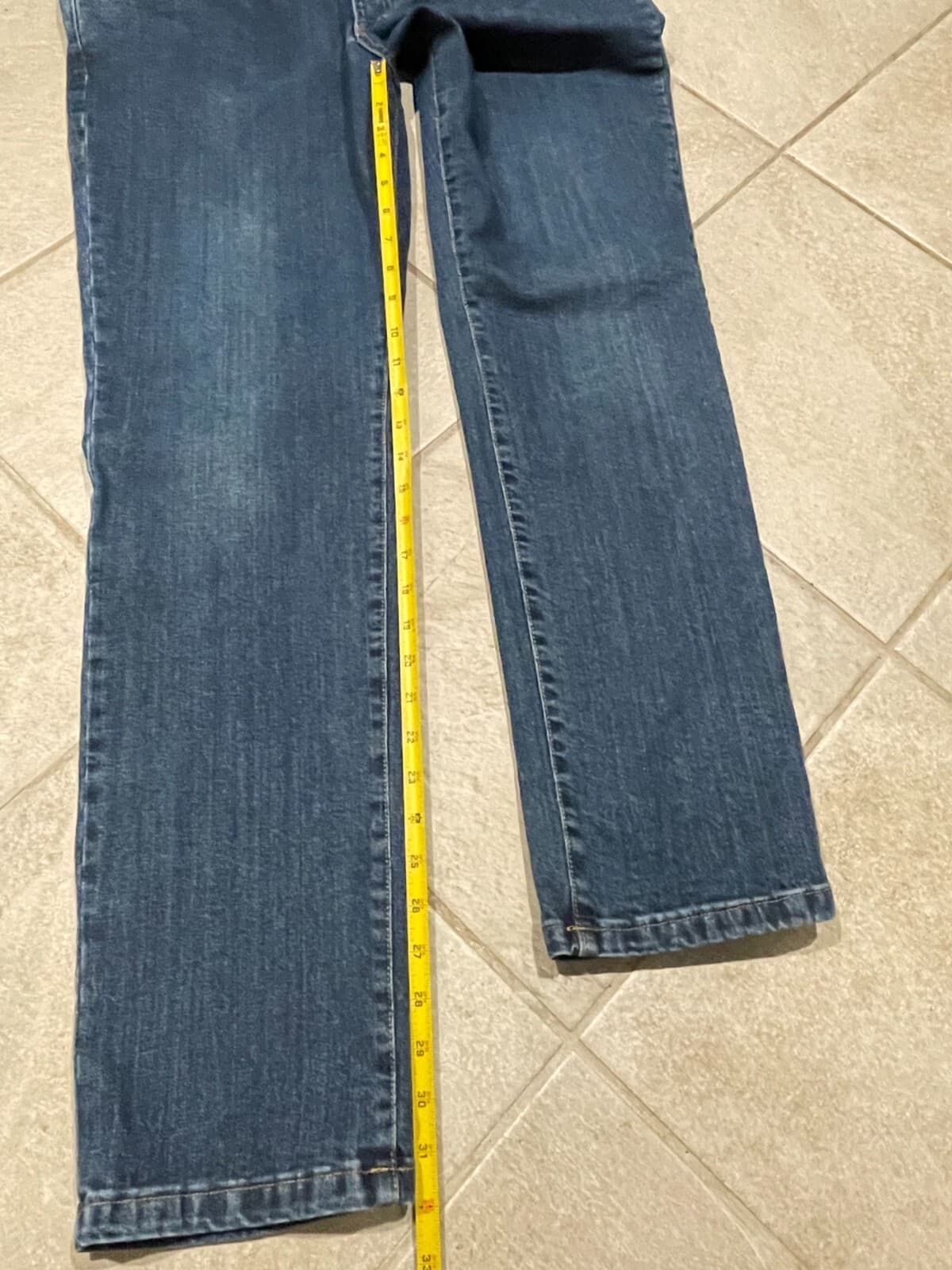 Spada Roma Dark Wash 5 Pocket Denim Jeans 39x32 Straight Fit - Thumbnail 5