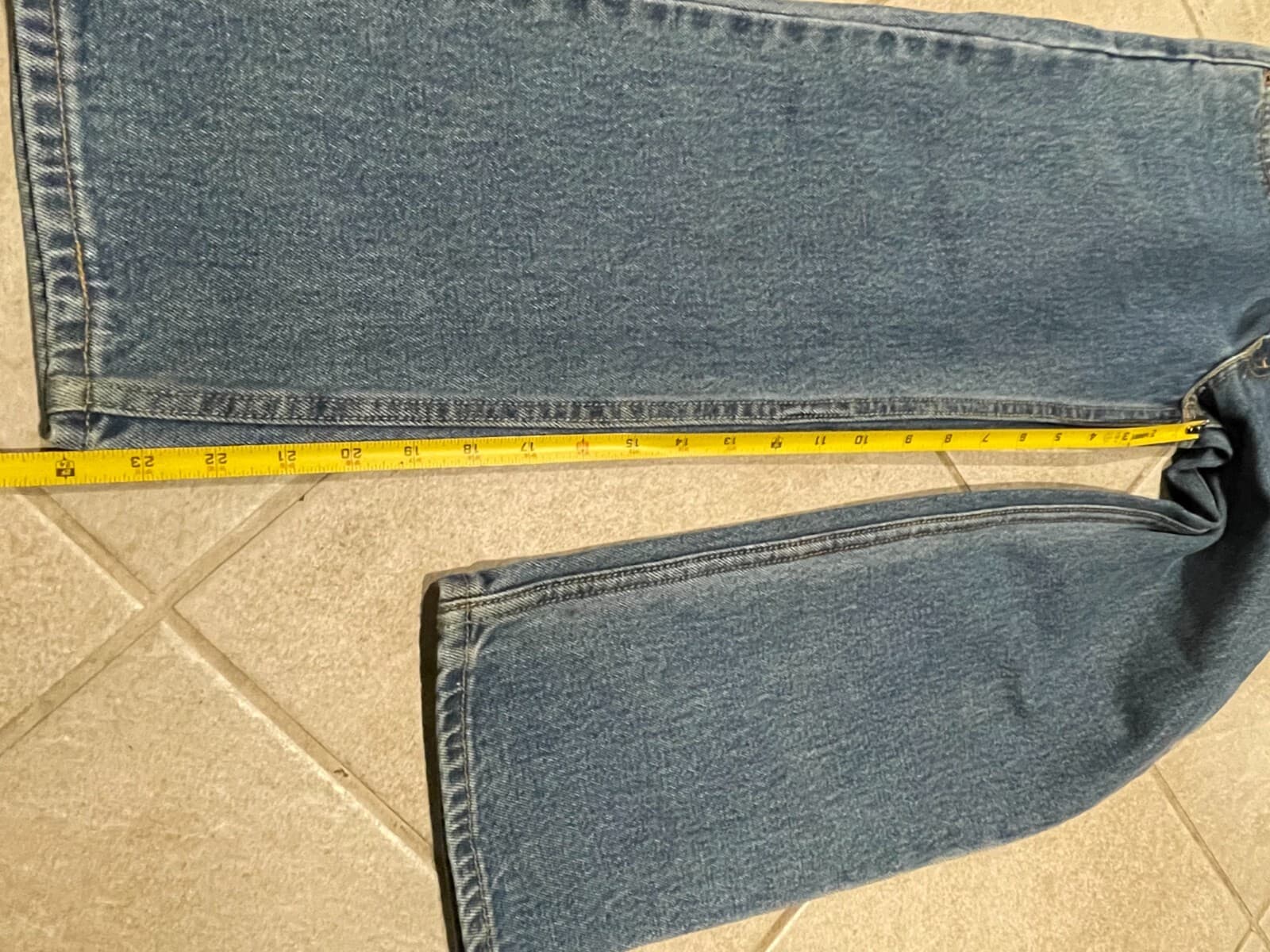 Vintage Levis 550 Jeans Kids Size 8 Relaxed Fit Denim Red Tab Pants 90s Retro - Thumbnail 4