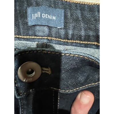 J Jill Jeans Womens 16R Blue Boyfriend Straight Leg Ankle Mid Rise Stretch Denim - Thumbnail 5