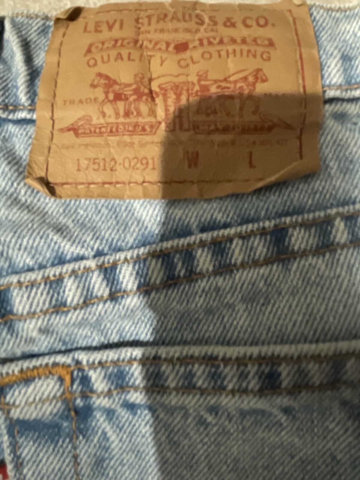 VTG Levi's 17512-0291 Women's Jeans 8 Light Blue Denim Distressed Made In USA - Thumbnail 6