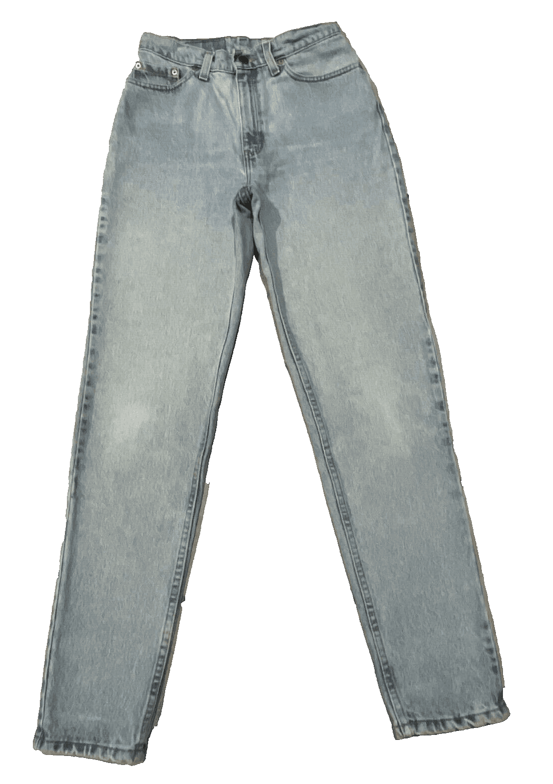 VTG Levi's 17512-0291 Women's Jeans 8 Light Blue Denim Distressed Made In USA