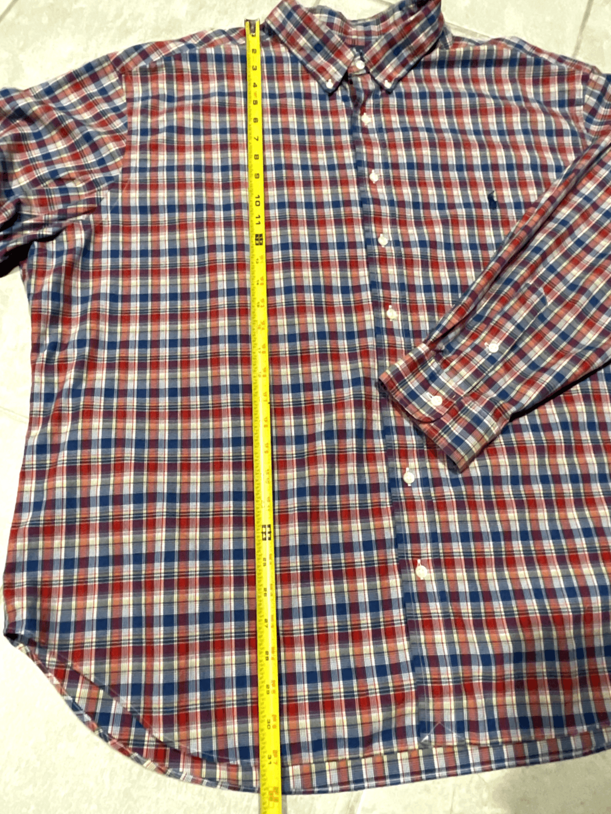 Vintage Ralph Lauren Shirt Mens 3XB Plaid Long Sleeve Button Down Classic Fit - Thumbnail 3