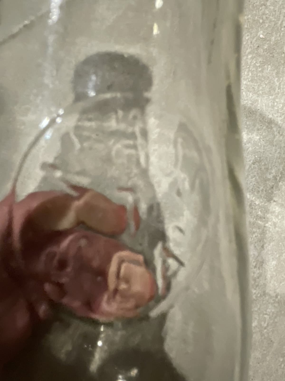 "ONE QUART LIQUID~MASS SEAL~BLANK ROUND PLUG" ON FRONT~MILK BOTTLE - Thumbnail 3