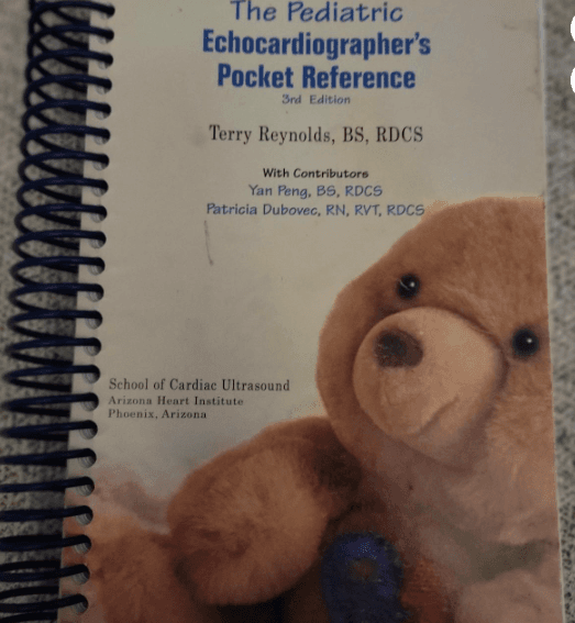 The Pediatric Echocardiographer’s Pocket Reference 3rd Ed Terry Reynolds HTF/OOP
