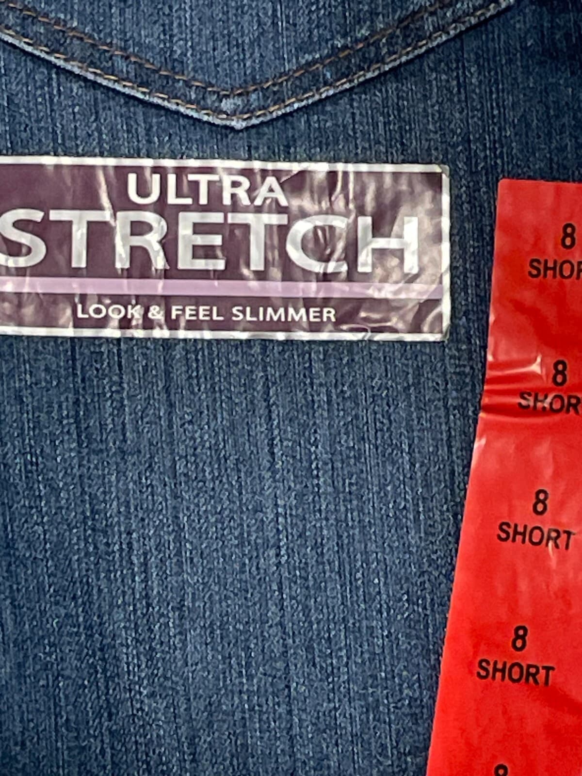 Gloria Vanderbilt 8 Short Amanda Classic Fit Tapered Leg Mid-Rise Jean Boardwalk - Thumbnail 3