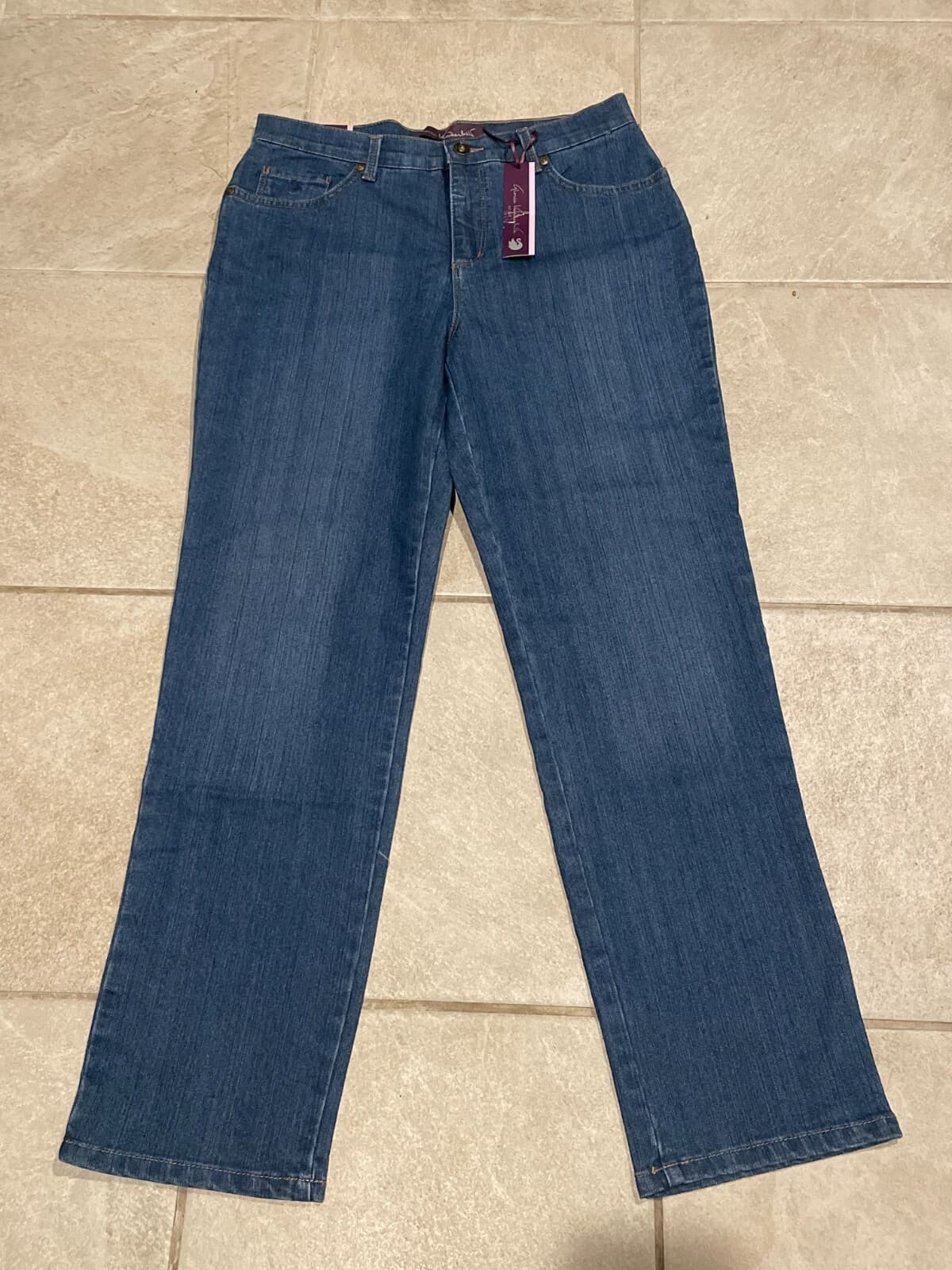 Gloria Vanderbilt 8 Short Amanda Classic Fit Tapered Leg Mid-Rise Jean Boardwalk - Thumbnail 2