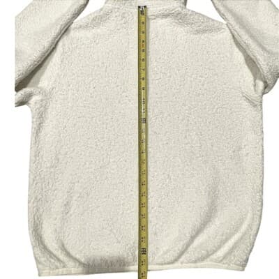 Patagonia Womens Cream High-Pile Fleece Full-Zip Jacket S 100% Recycled Polyeste - Thumbnail 3