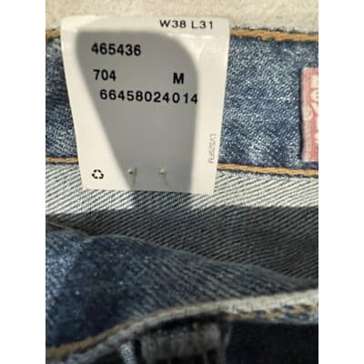 New Vintage Levis 550 Jeans Mens 38x31 Relaxed Fit Blue Medium Wash Y2K 2001 NWT - Thumbnail 7