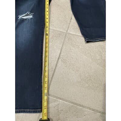 Levis Jeans Womens 27 Blue Ribcage Straight Ankle Button Fly Dark Wash Denim - Thumbnail 4