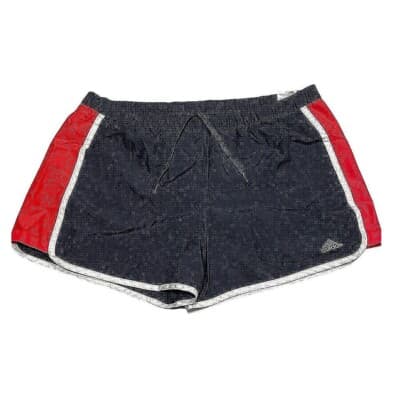 Adidas Running Track Shorts Black Sz L Lined With Drawstring Small Hole
