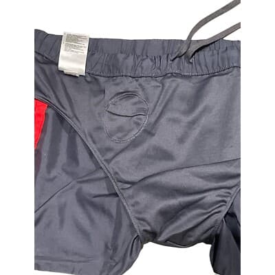 Adidas Running Track Shorts Black Sz L Lined With Drawstring Small Hole - Thumbnail 4
