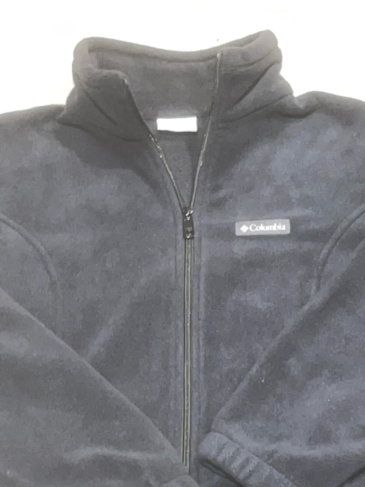 Columbia XL0668 Womens Large Black Full Zip Fleece Jacket - Thumbnail 2